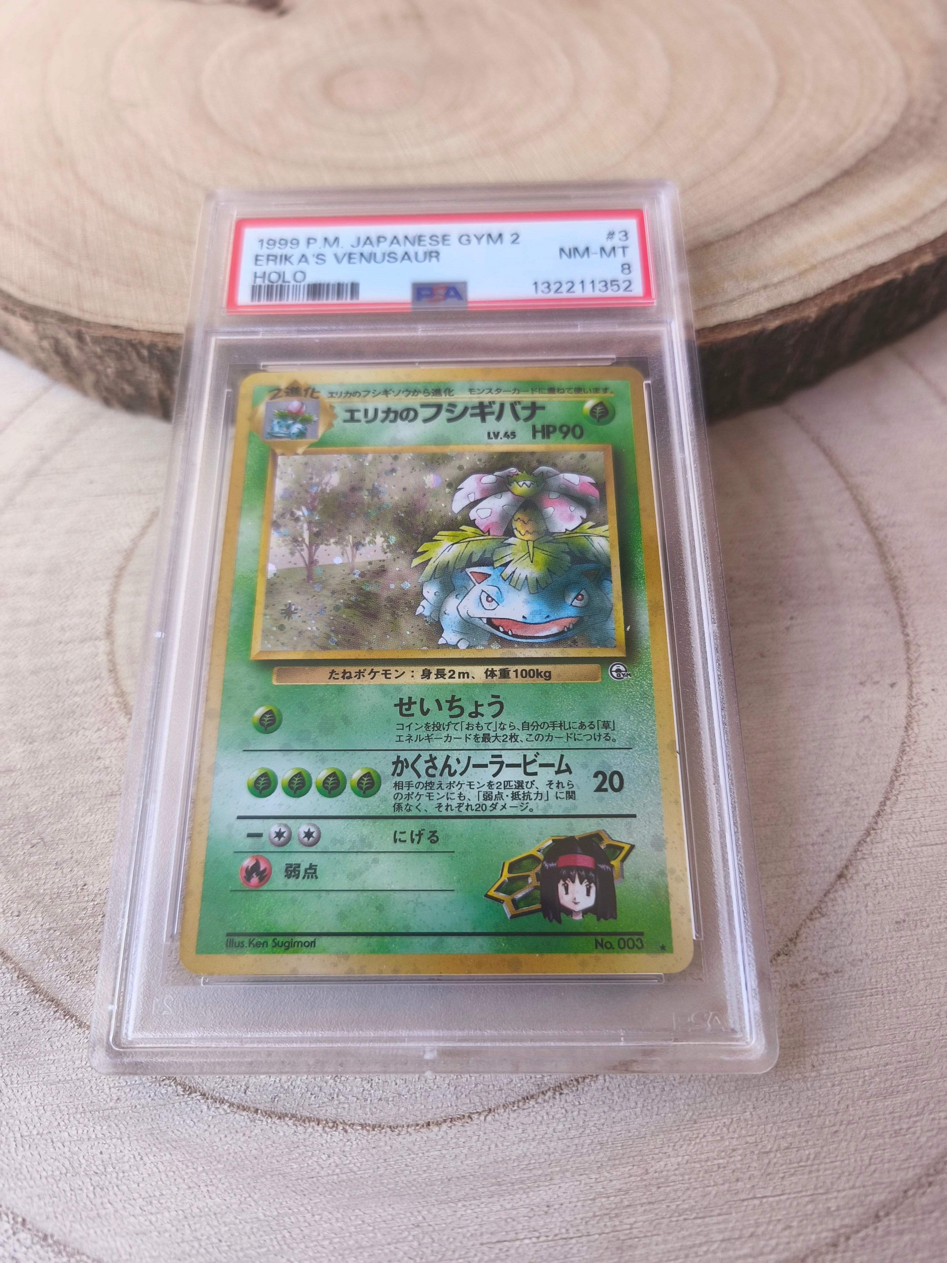 Pokémon Erikas Venusaur PSA 8 Gym 2